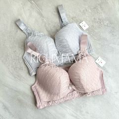 ♡B1069♡ 2枚セット 授乳ブラ マタニティ ノンワイヤー 花柄レース