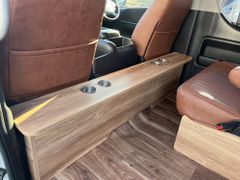 ハイエース200系　標準ボディ S-GL用　セカンドテーブル 　木目（茶）*ドリンクホルダー