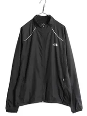 【お得なクーポン配布中!】 ノースフェイス フルジップ ナイロン ジャケット メンズ L / 古着 The North face FLIGHT SERIES アウトドア ブルゾン トレイル ブラック