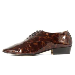 SAINT LAURENT PARIS サンローラン パリ サイズ:43(レディース) レオパード パテント レザー レースアップ シューズ RO 605005 短靴 エナメル ブラウン系 イタリア製 ブランドのサムネイル