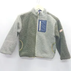 ◇ B:MING by BEAMS キッズ 子供服 リバーシブル ボア 長袖 ジャンパー サイズ120 カーキ ネイビー 男の子 E  【1407020053389】のサムネイル