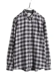 【お得なクーポン配布中!】 バブアー ギンガム チェック 3点留め ボタンダウン フランネル シャツ メンズ L Barbour 長袖シャツ ネルシャツ ワンポイント ポケット付き