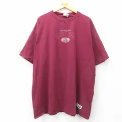 XL/古着 ディスカス 半袖 ビンテージ Tシャツ メンズ 90s ケープコッド 大きいサイズ ロング丈 コットン クルーネック エンジ 25mar29 中古のサムネイル