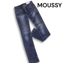 MOUSSY マウジー 通年 USED加工★ ストレッチ デニム パウダー スキニー デニム パンツ ジーンズ Sz.24 レディース 日本製