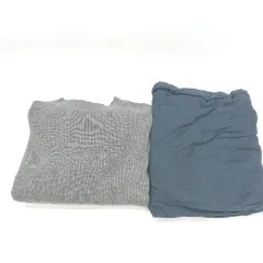 ◇ ⊇ AMERICAN HOLIC アメリカン ホリック ワンピース ニット セーター サイズL ネイビー グレー レディース E  【1502180071638】