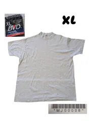 90s USA製B.V.D　Tシャツ　杢グレー無地Tシャツのサムネイル