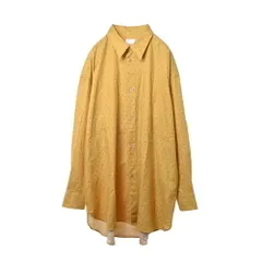 Paul Smith ドットプリント コットン シャツ XL イエロー ポールスミス