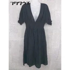 ◇ AS KNOW AS PINKY アズノゥアズピンキー 半袖 膝下丈 ワンピース ブラック レディース 【中古】 【1002801869175】のサムネイル