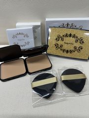 【未使用品】 パーリーデュー FUSHIKA99 リッチリンクル　オールインワンa 美容液ファンデーション パフ付き 10g 2個セット シルキーカバーベージュ コンパクトケース付き