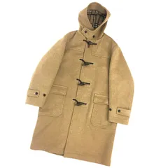 BURBERRY　LONDON　バーバリーロンドン　メンズ　ダッフルコート　Ｌサイズ　キャメルベージュ　ウールコート　美品　aq11131