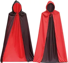 MORY TRADE morytrade マント コスプレ 黒 赤 ハロウィン パーティー コスチューム ドラキュラ ゴシック パーカー S こども用 90cm(S こども用 90cm)