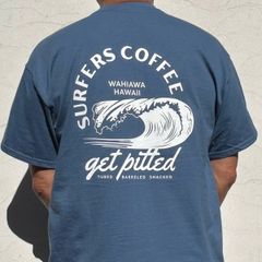 ★2025新作★人気★希少品 SURFERS COFFEE GET PITTED インディゴブルー S~XLサイズ 送料無料 SST-SC-GPCG