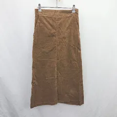 ◇ ⊇◎●未使用● Doux archives ドゥアルシーヴ コーデュロイ ロング タイト スカート サイズM ブラウン レディース E  【1506230019809】