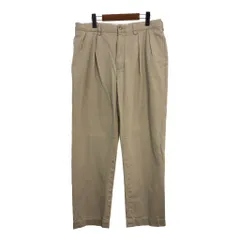 90年代 RALPH LAUREN ラルフローレン ETHAN PANT 2タック チノパンツ ポロチノ ベージュ (メンズ W34 L32) 中古 古着 S1594