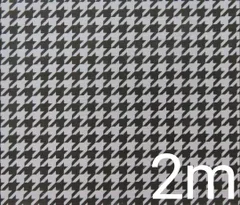 【ゆきちゃん限定】X747 千鳥格子柄 グレー/黒系 コットン生地 2m