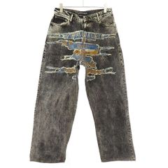 Y/PROJECT ワイプロジェクト PARIS BEST PATCH DENIM PANTS デニムパンツ  ブラック系 32