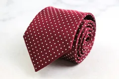 スーツセレクト ブランド ネクタイ ドット PO メンズ レッド SUIT SELECT 【中古】