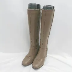 ■ ⊇ Oriental Traffic ジップアップ ロングブーツ ロングブーツ サイズM ブラウン系 レディース E  【1506300023989】