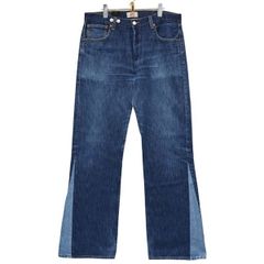 【5/26値下げ】 BASICK　ベーシック　2023SS　Flared Denim Vintage Levis　リメイクフレアデニムパンツ　B-LV01　8054000184637
