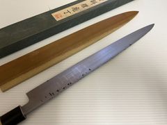 築地の老舗包丁店　柳刃包丁