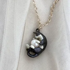 送料無料　パルナートポック ねこのララバイ トム ネックレス Palnartpoc　猫　ネコ