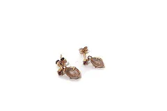 【中古】4℃ ヨンドシー アクセサリー レディース ピアス K18 ピンク×ゴールド