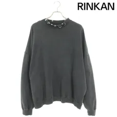 Balenciaga Pierced Round Sweatshirt Oversized in Black Faded