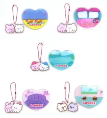 中古】キーホルダー 全5種セット 「らぶいーず PVCクリアケースつき