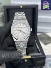 AP オーデマ ピゲ Audemars Piguet ロイヤルオーク メンズモデル【フルオートマチック機械式】- 高精度リューズ＆サファイアガラス｜本日限定特価｜新品未使用-WTO店名をご確認ください