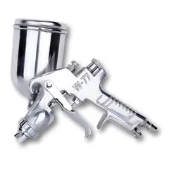 【VICHE CATT】 エアー ペイント スプレーガン 吸上式 W-77 重力式 口径 2.0 2.5 3.0 mm タンク容量 400ml 上壺式 ステンレス鋼 塗装 工具 (3.0口径) [3.0口径]のサムネイル