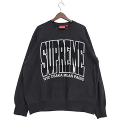トップス 21aw Supreme Cities Arc Crewneck Black L 2025年最新】cities arc crewneckの人気アイテム - メルカリ
