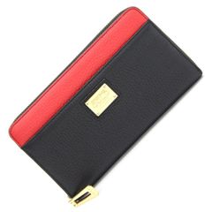 新品】COCOCELUX GOLD レザー 長財布 ラウンドファスナー 黒×赤 - メルカリ