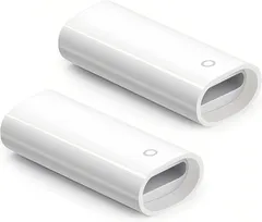 Labato Apple Pencil 充電アダプター 第1世代用 アップルペンシル専用充電変換アダプタ 充電器 for iPad 充電保護 過充電防止 故障防止 2個セット(ホワイト（Apple Pencil 第1世代用）)