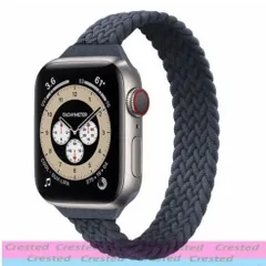 Apple Watch 【グレー】 交換 バンド スリム 編み ブレイデッド ソロループタイプ シリコン メッシュ Apple Watch ベルト 時計バンド アップルウォッチバンド 腕時計ストラップ 誕生日 ギフト