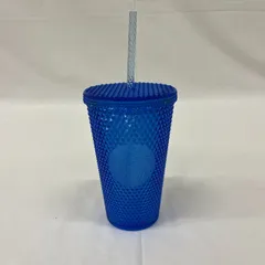 スターバックス　ロゴコールドカップタンブラー　バンピーブルー　473ml　未使用　Starbucks　AE01S02