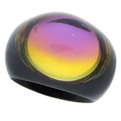 ［O52-38］Baccarat バカラ ガレ クリスタルリング ブラック Baccarat（リング(指輪) ・ ブラック/黒色系）のフリマアイテム一覧