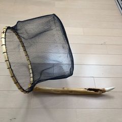 新作　渓流タモ シミズ3mm目手すき網付き(径27クラス)No.42704B