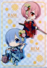 【中古】クリアファイル レム＆ラム(SD) A4クリアファイル 「セガ Re：ゼロから始める異世界生活キャンペーン」 第2弾UFOキャッチャープレイ特典