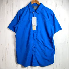 【Men's S ブルー系】 Mountain Hardwear ( マウンテンハードウェア ) キャニオン ショートスリーブ シャツ Canyon Short Sleeve Shirt ナイロン ウェア トップス インナー シャツ ショー
