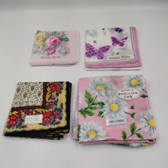 【TAKA19-06】△ ハンカチ 4枚 まとめてセット レディース