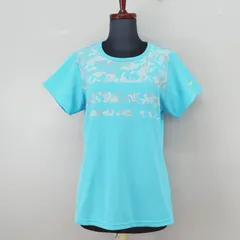 mizuno　XL サイズ　Woman's　Tシャツ　ソーラーカット　スポーツウェア　ライトブルー　遮熱　紫外線カット　ミズノ