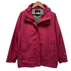 ノースフェイス ゴアテックス マウンテンパーカー メンズM相当 裏側メッシュ ナイロンジャケット THE NORTH FACE GORE-TEX マゼンタ色 古着 J806