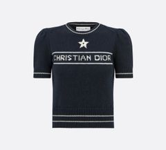 新品 Christian Dior ディオール セーター 半袖 ネイビーブルー - メルカリ