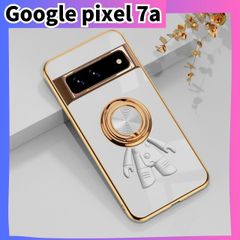 Google Pixel 7a ケース  リング ピクセル 宇宙飛行士　グーグルピクセル　グーグルスマホ　ふちどり　推し色　背中リング　グーグル　おしゃれ　韓国　かっこいい　宇宙