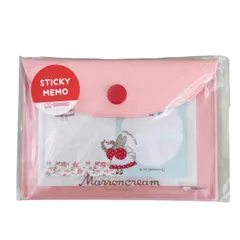 マロンクリーム   ケース入り付箋   レトロ