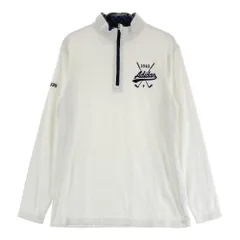 サイズ：M ADIDAS GOLF アディダスゴルフ  ハーフジップ 長袖Tシャツ  ホワイト系 [240101473024] ゴルフウェア メンズ ストスト