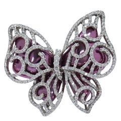 本物 シーリン Cierin バタフライ ダイヤモンド 1.63ct K18 WG リング 指輪 13号 ホワイトゴールド アクセサリー ジュエリー 中古【フォロー割】