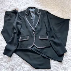B4 コムサイズム ブラックフォーマル スリーピーススーツ セットアップ 黒