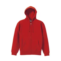 ☆ 069.レッド ☆ Mサイズ ☆ United Athle フルジップ パーカ 裏起毛 5620-01 ユナイテッドアスレ パーカー スウェット トレーナー フルジップ 裏起毛 メンズ レディース 10.0oz 10.0オンス United Athle