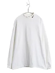 【お得なクーポン配布中!】 90s USA製 ナイキ モックネック 長袖 Tシャツ メンズ L オールド ロンT ロングTシャツ スウッシュ ハイネック ヘビーウェイト ワンポイント